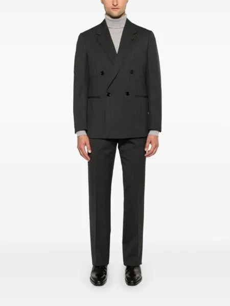 Lardini двубортный костюм, черный