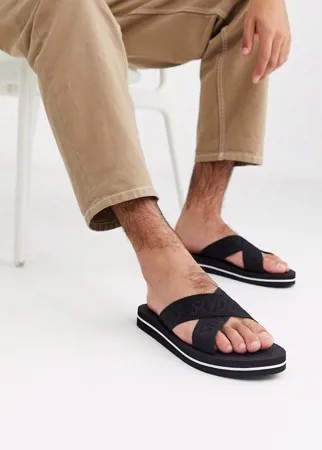 Черные мужские сандалии Slydes-Черный