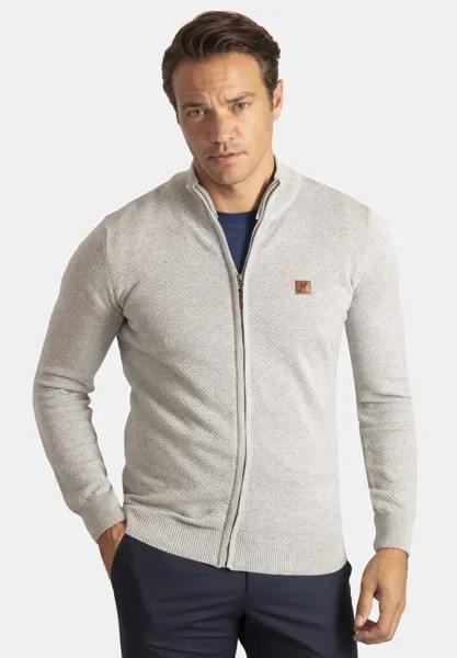 Кардиган MODERN FIT HONEYCOMB Williot, цвет grey melange