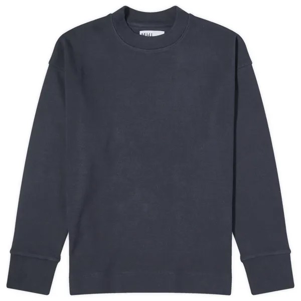 Толстовка Mhl By Margaret Howell Thermal Crew Sweat, цвет Ink