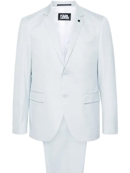 Karl Lagerfeld костюм с однобортным пиджаком, синий