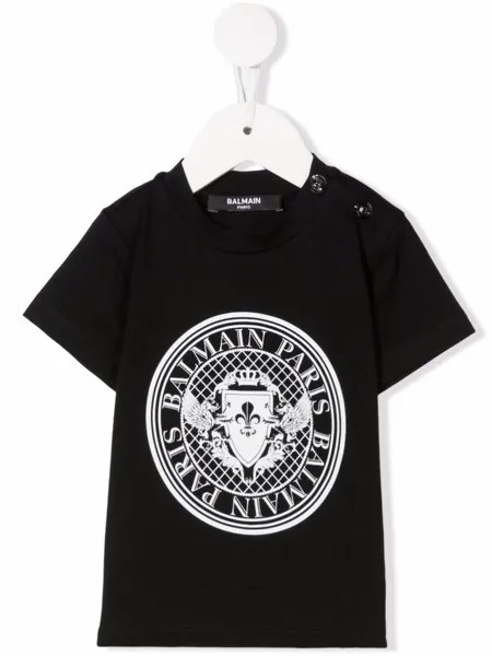 Balmain Kids футболка с логотипом