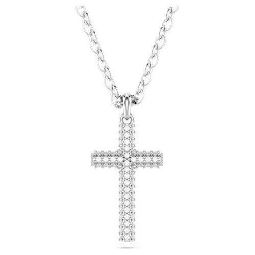 Колье SWAROVSKI, кристаллы Swarovski, длина 45 см, серебристый