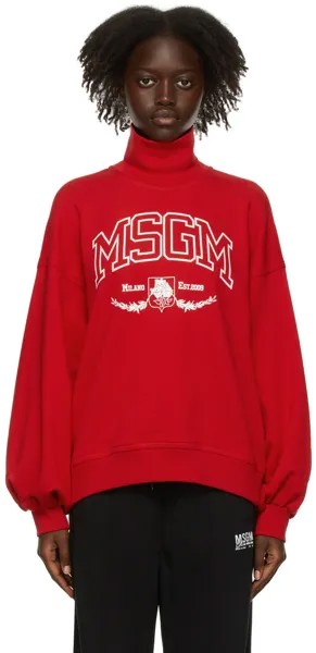 Красная водолазка New College MSGM