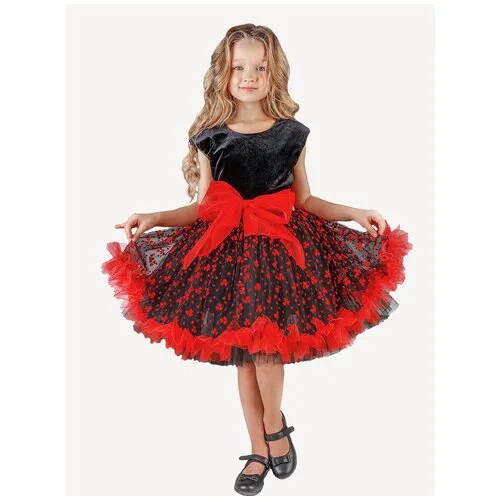 Платье Laura, размер 116, красный