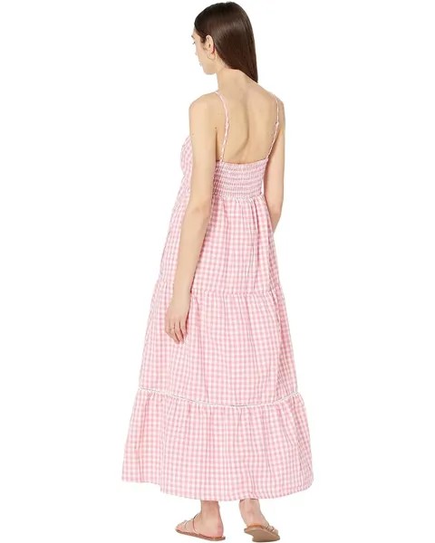 Платье Lost + Wander Lets Go On A Date Maxi Dress, цвет Pink Gingham