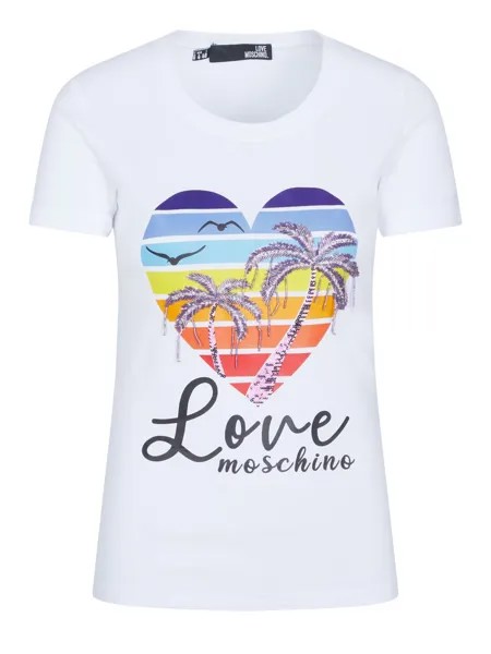 Топ Love Moschino, белый