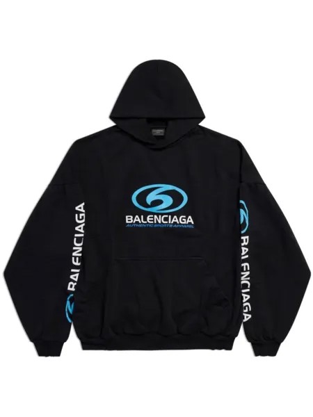 Balenciaga худи Surfer с логотипом, черный