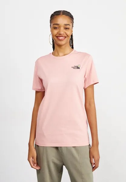 Футболка с принтом BLOOM TEE RELAXED The North Face, цвет rosetan