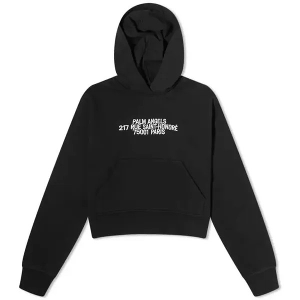 Palm Angels 75001 Logo Hoodie, black