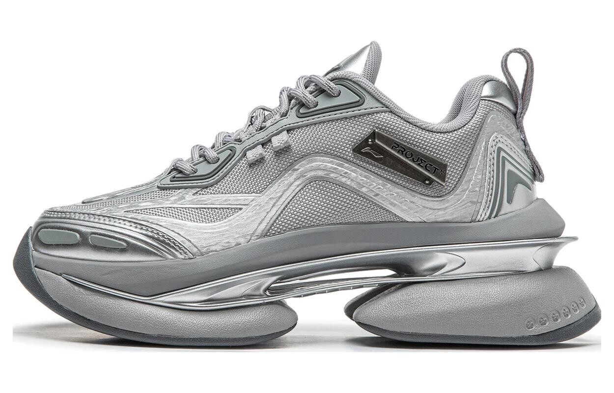 Кроссовки LiNing Project* Lifestyle Shoes Women's Low-top Silver, серебряный