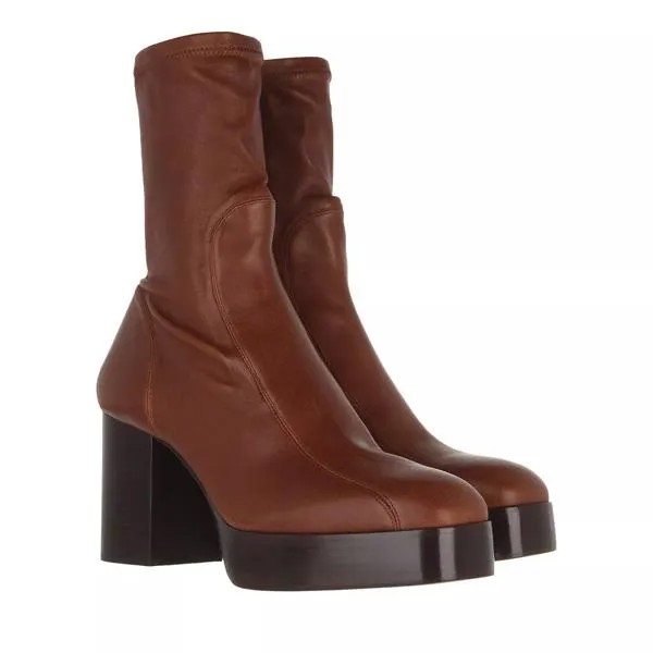 Сапоги block heel boots leather dusky Chloé, коричневый