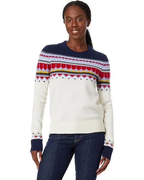 Свитер L.L.Bean Signature Camp Merino Wool Pullover Novelty, цвет Sailcloth Fair Isle