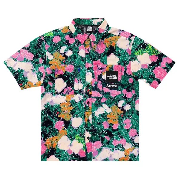 Рубашка Supreme x The North Face Trekking Short-Sleeve Shirt, разноцветный