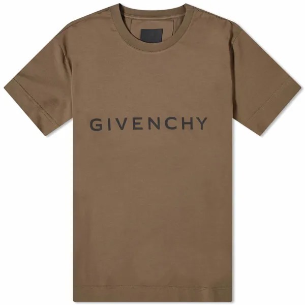 Футболка Givenchy Archetype Logo, хаки