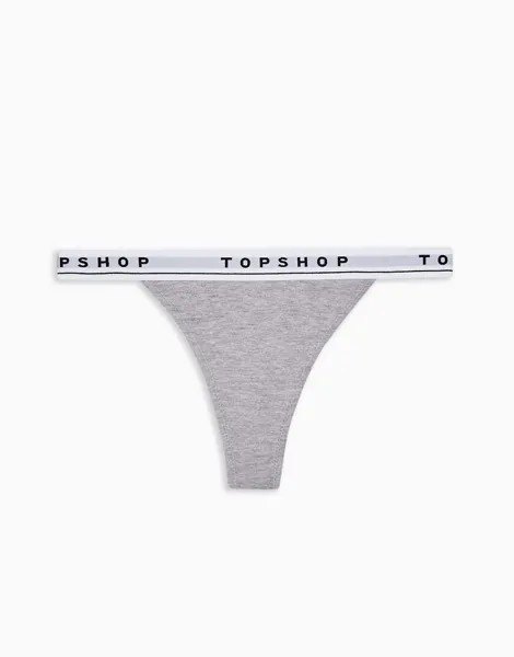 Трусики танга с фирменной отделкой Topshop-Многоцветный