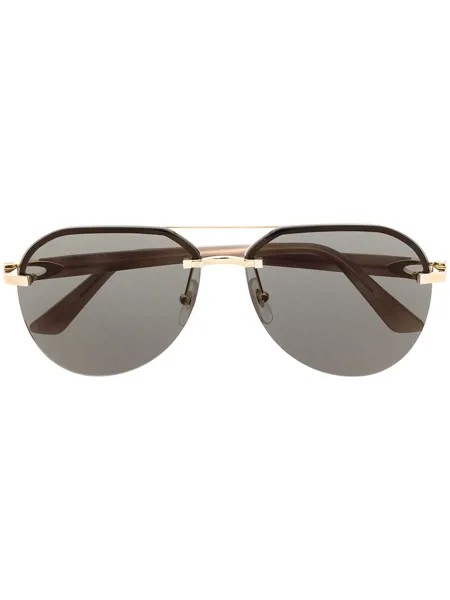 Cartier Eyewear солнцезащитные очки-авиаторы C Décor