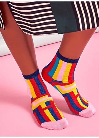 Носки для девушек Hysteria Mira Ankle - Multicolor Stripes 36-41