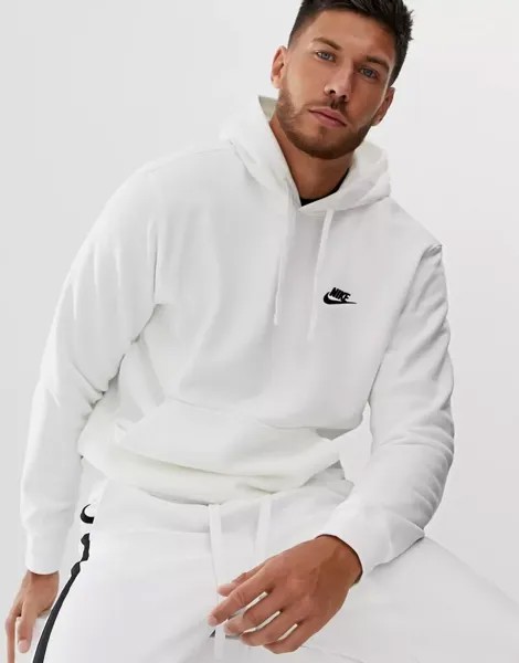 Белая худи Nike Club