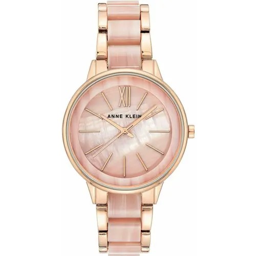 Наручные часы ANNE KLEIN Plastic 100090, золотой, розовый