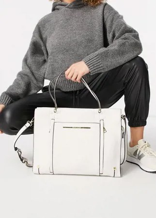 Кремовая сумка-тоут Steve Madden Nolla-Белый
