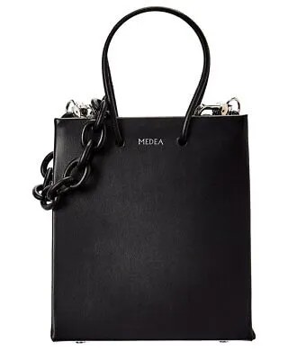 Кожаная женская сумка-тоут Medea, черная