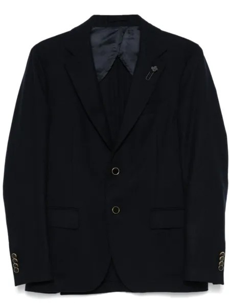 Lardini пиджак с брошью, синий