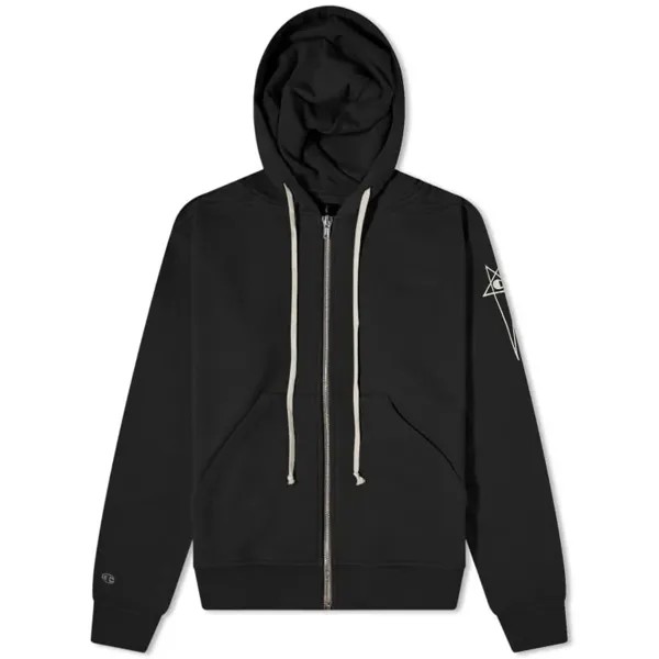 Толстовка Champion & Rick Owens Jasons Hoodie, черный