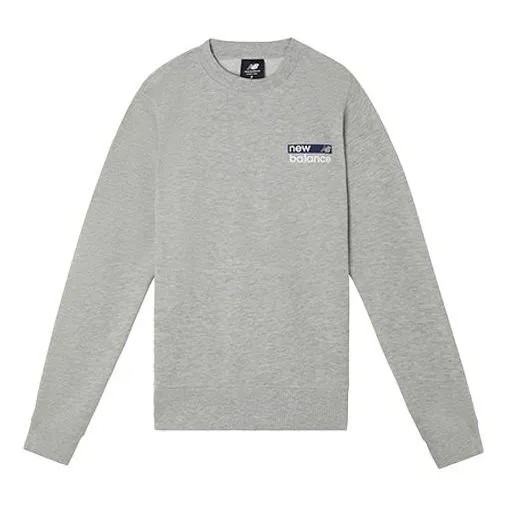 Толстовка New Balance Men's New Balance Round Neck Sports Pullover Gray, серый
