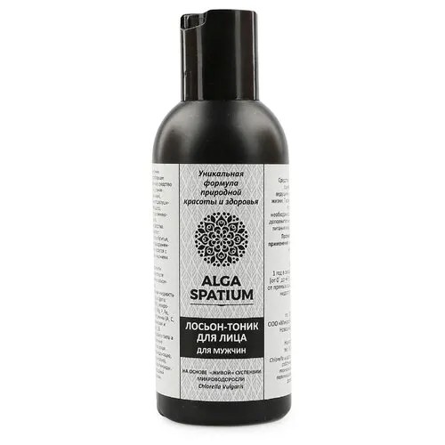 Лосьон-тоник ALGA SPATIUM для лица для мужчин (черный), 150мл.