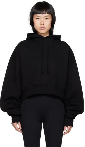 Черный свободный худи WARDROBE.NYC