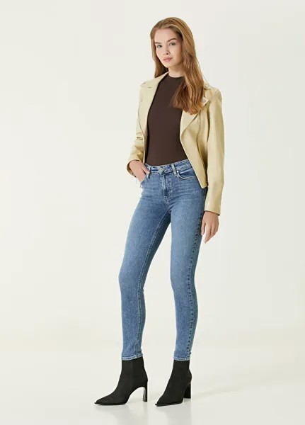 Синие джинсовые брюки скинни до щиколотки hoxton Paige