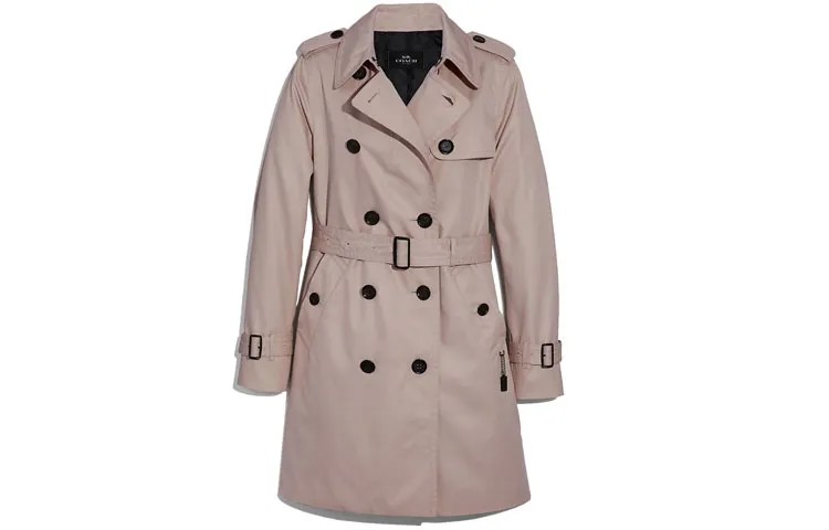 Женский тренч COACH, цвет Pink