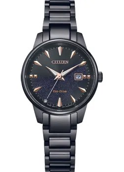 Японские наручные  женские часы Citizen EW2595-81E. Коллекция Eco-Drive