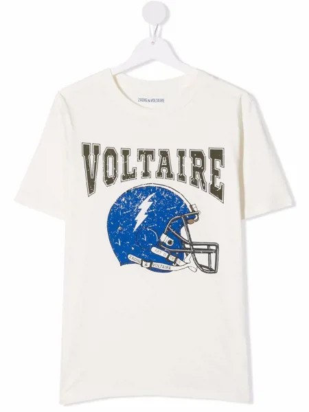 Zadig & Voltaire Kids футболка с логотипом
