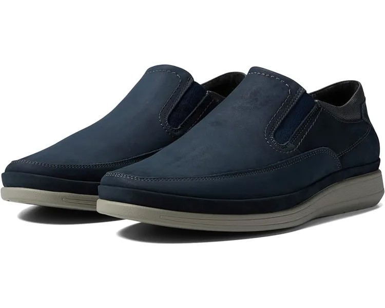 Лоферы Florsheim Motion Moc Toe Slip-On, цвет Navy Nubuck