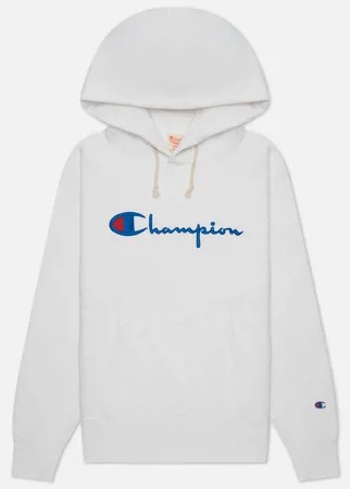 Женская толстовка Champion Reverse Weave Script Logo Hoodie Regular Fit, цвет белый, размер M