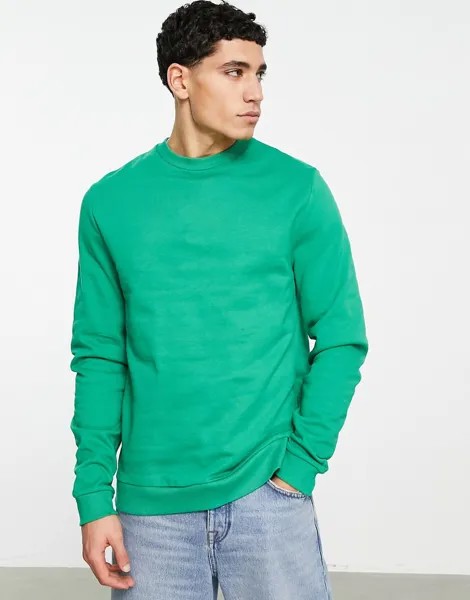Зеленый свитшот ASOS DESIGN-Зеленый цвет