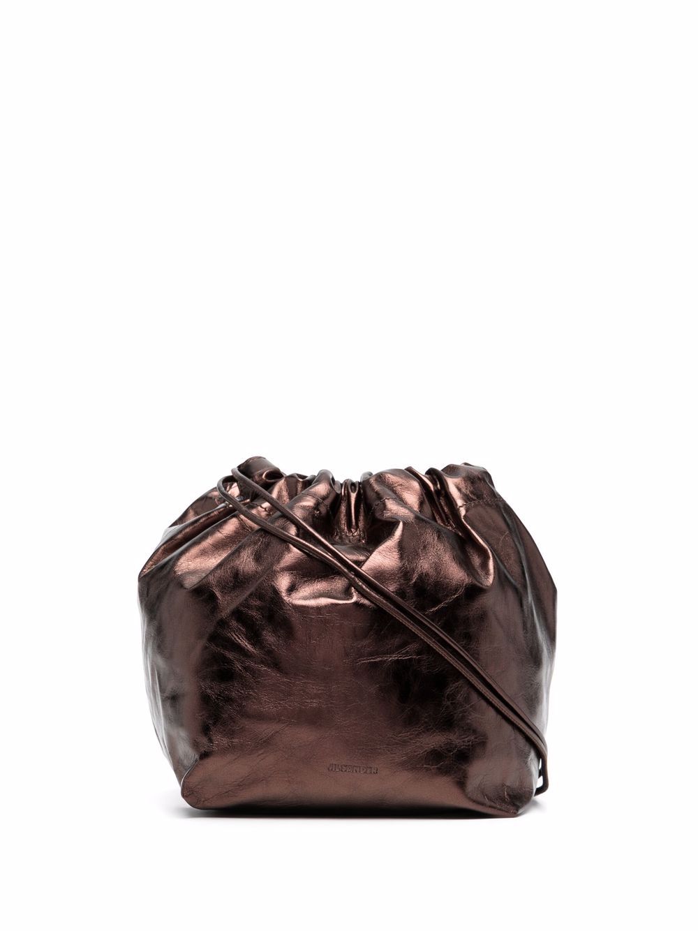 Jil Sander сумка на плечо с эффектом металлик