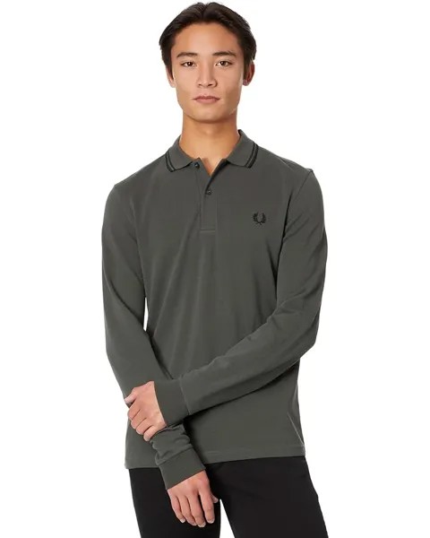 Рубашка Fred Perry Long Sleeve Twin Tipped, цвет Field Green