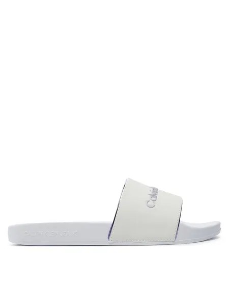 Шлепанцы Calvin Klein Jeans Slide Instituitional Mtr, белый