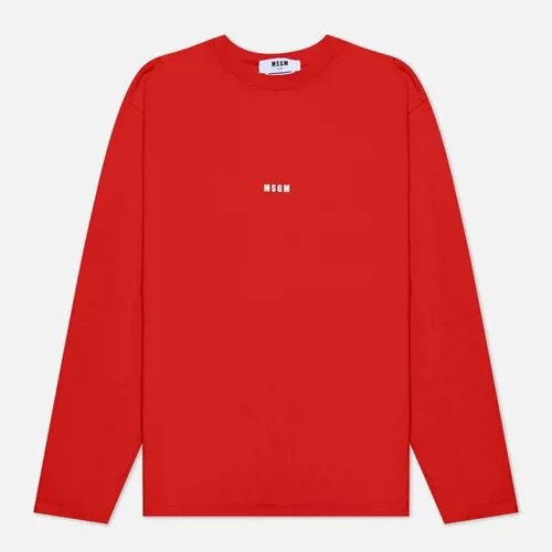 Лонгслив MSGM, хлопок, размер S, красный