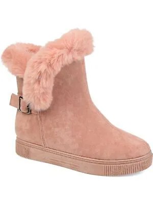 JOURNEE COLLECTION Женские розовые зимние ботинки Sibby с мягкой подкладкой и круглым носком, 8 м