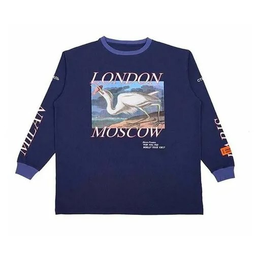 Лонгслив HERON PRESTON, Синий, INT M