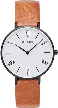 Fashion наручные  женские часы Obaku V283LXBWRZ-DIB. Коллекция Ultra Slim