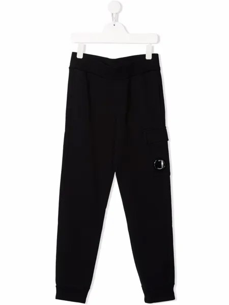 C.P. Company Kids спортивные брюки с нашивкой-логотипом