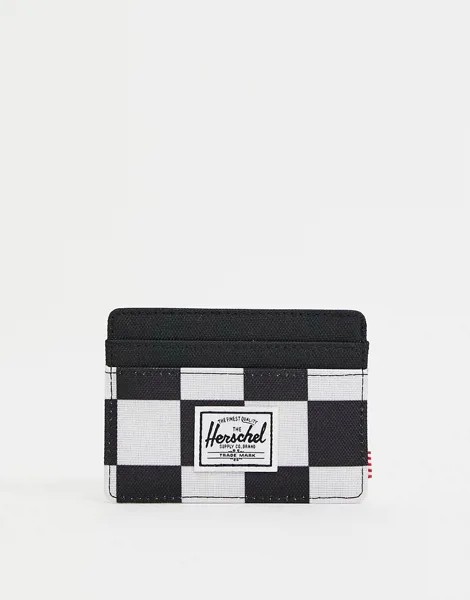Бумажник с принтом шахматной доски Herschel Supply Co Charlie-Черный цвет