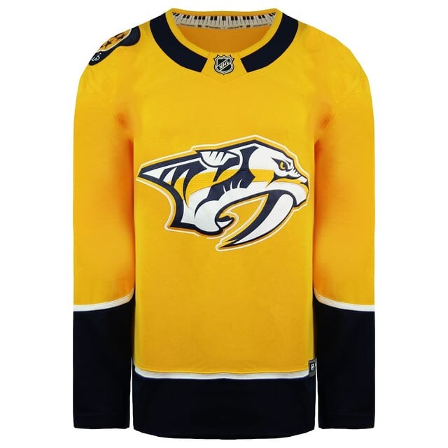 Мужская домашняя майка Fanatics NHL Nashville Predators Fanatics, желтый