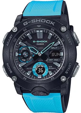 Японские наручные  мужские часы Casio GA-2000-1A2ER. Коллекция G-Shock