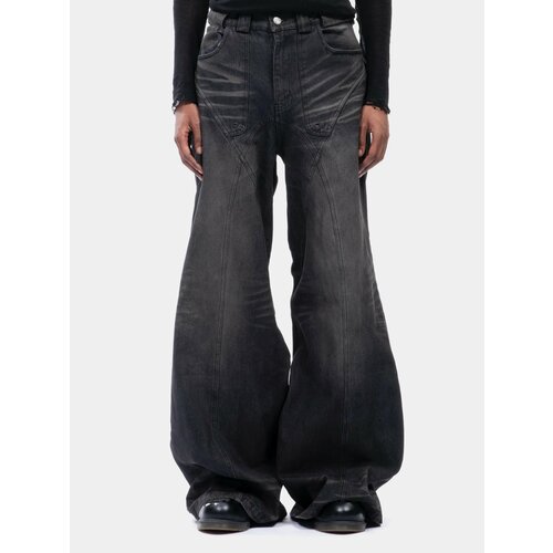 Джинсы багги NO/FAITH STUDIOS Sun Faded Dune Baggy Denim, размер XL, черный